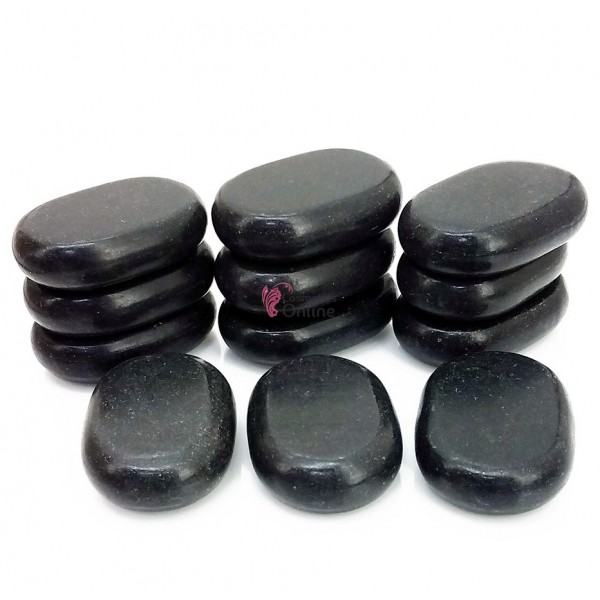 Pietre vulcanice pentru masaj, set de 10 bucati CRS10XL ovale